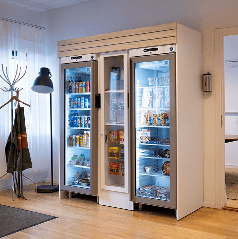 Bra mat på jobbet med en matautomat